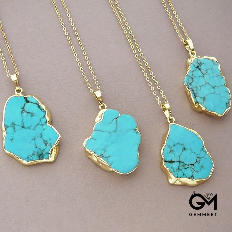 Delicate Irregular Turquoise Necklace