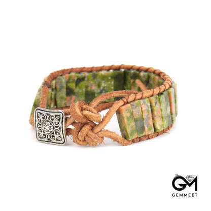 Hand-woven Stone Ocean Style Bracelet