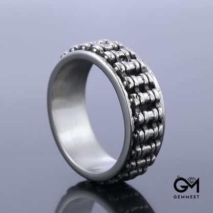 Titanium Steel Niche Premium Cross Ring