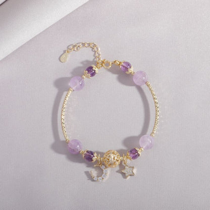 Simple Lavender Crystal Amethyst Bracelet