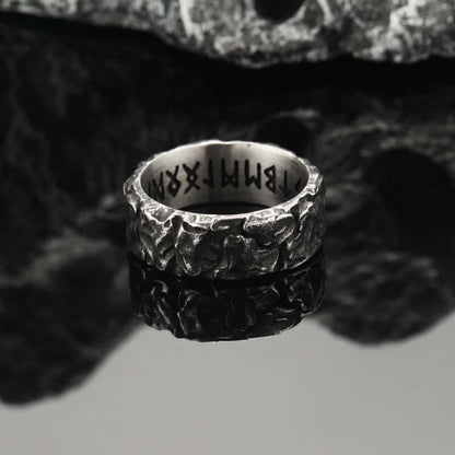 Men's Punk Viking Retro Crack Ring