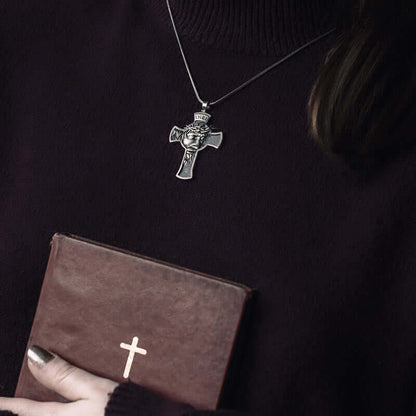 "Tolerance and Compassion" - Religious Crucifix Necklace