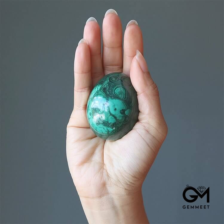 Easter Malachite Vivid Spring Crystal Egg