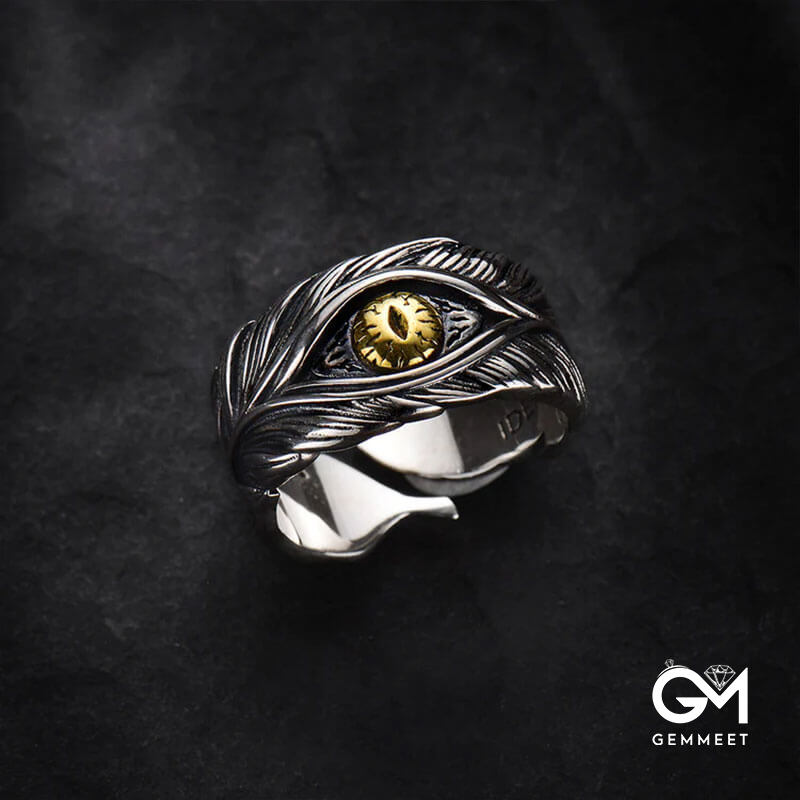 Men's Eye Of God High Street Feather Rings