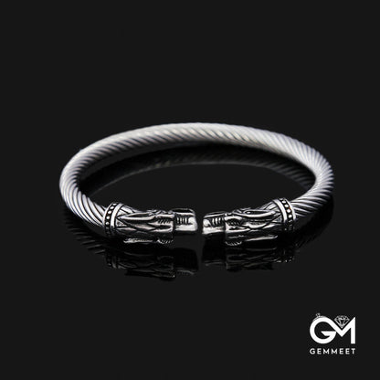 Viking Titanium Steel Solid Faucet Bracelet