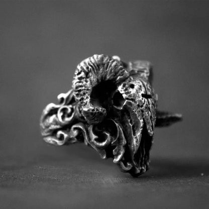 Satanic Demon Sorath Skull Ring