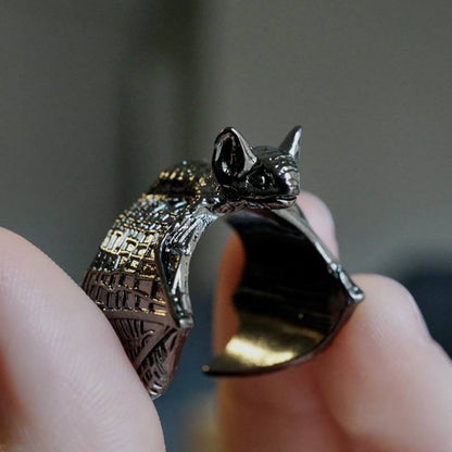 Cute Vampire Bat Vintage Ring