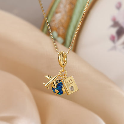 Cute Travel Symbol Pendant Necklace