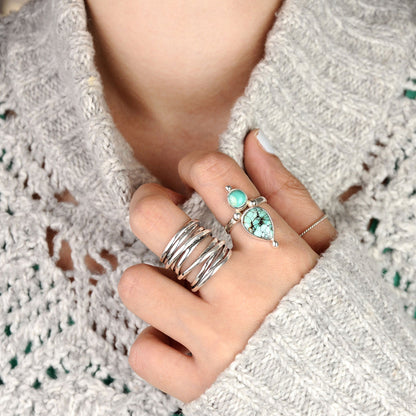 Preorder: Vintage Authentic Turquoise Boho Ring