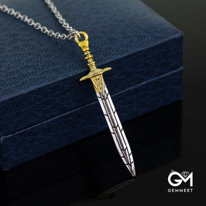 Movie Retro Sword Creative Necklace