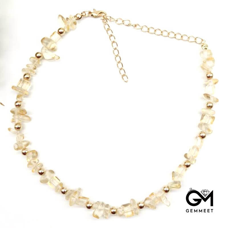 Crystal Beaded Macadam Choker Necklace