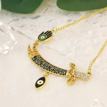 Hamsa With Evil Eye Creative Protection Necklace