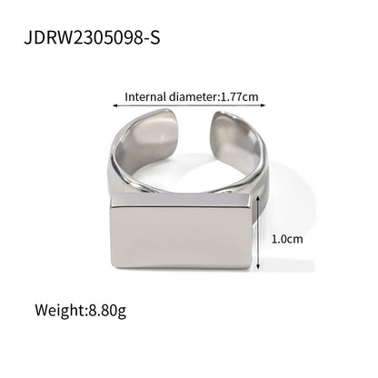 Stainless Steel Rectangular Block Matching Ring