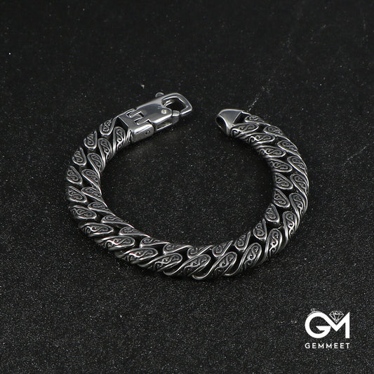 Serpentine Punk Titanium Steel Bracelet