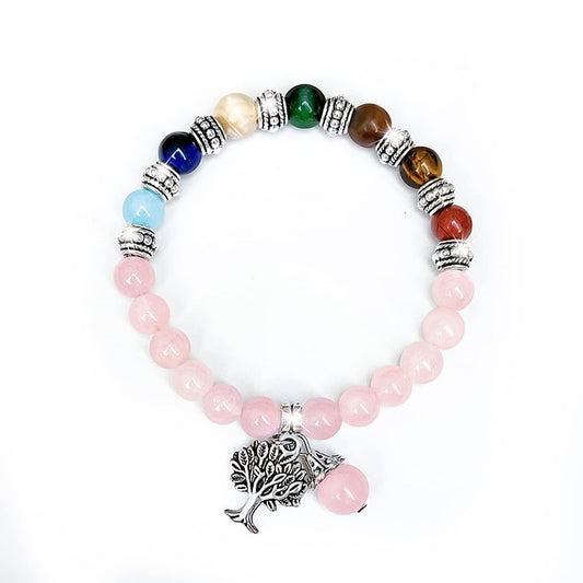 Rose Quartz Chakra Balance Bracelet