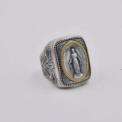 Vintage Art Belief Holy Brand Ring