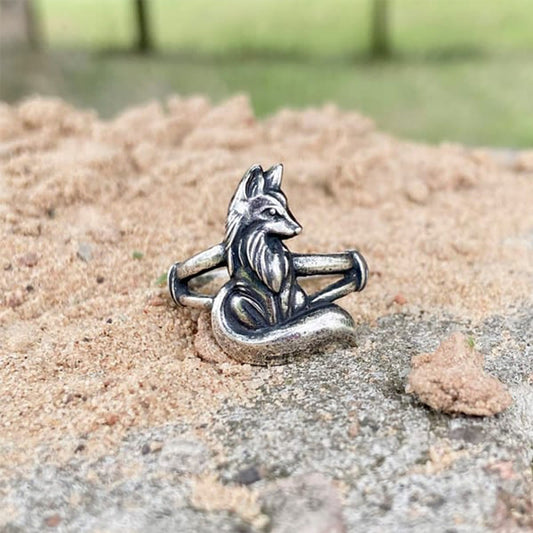 Creative Retro Big Tail Fox Ring