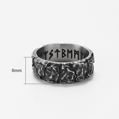 Men's Punk Viking Retro Crack Ring