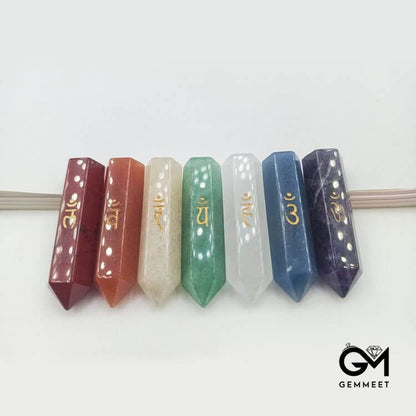 Healing Chakra Decor Set Crystal Wands