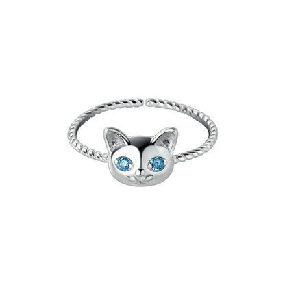 Fashion Cat Twist Ring