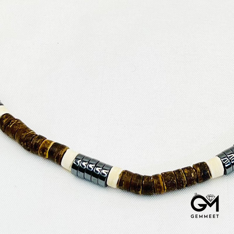 Bohemian Tribal Coconut Shell Necklace