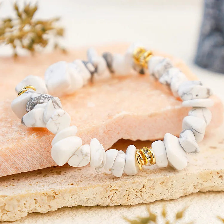 Irregular Stone Crystal Crushed Beads Bracelet