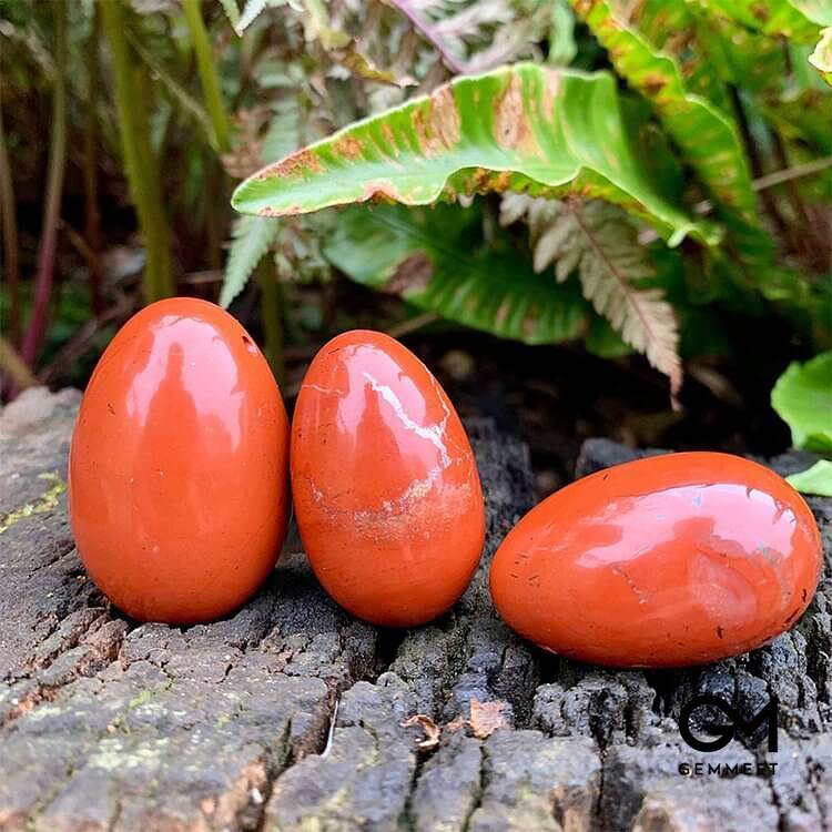 Easter Red Jasper Fire Spirit Crystal Egg