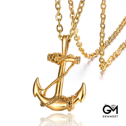 Titanium Steel Anchor Necklace