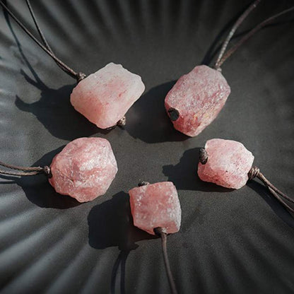 Strawberry Quartz Love & Healing Gemstone Neclace