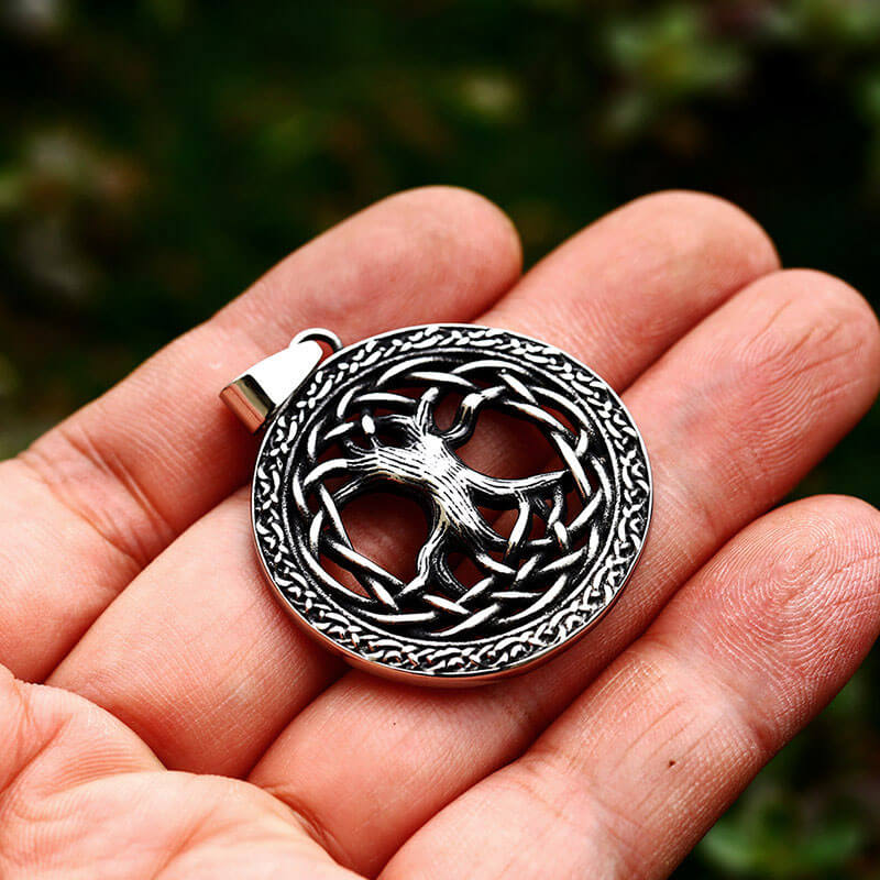 Original Handmade Nordic Mythology World Tree Amulet Nature Necklace