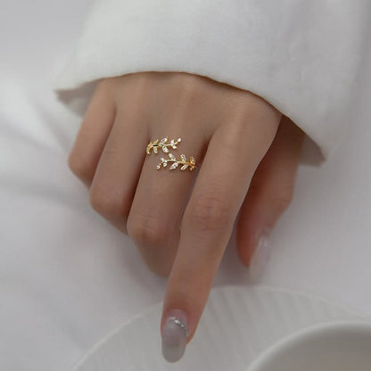 Fashion Women's Creative Leaf Ring