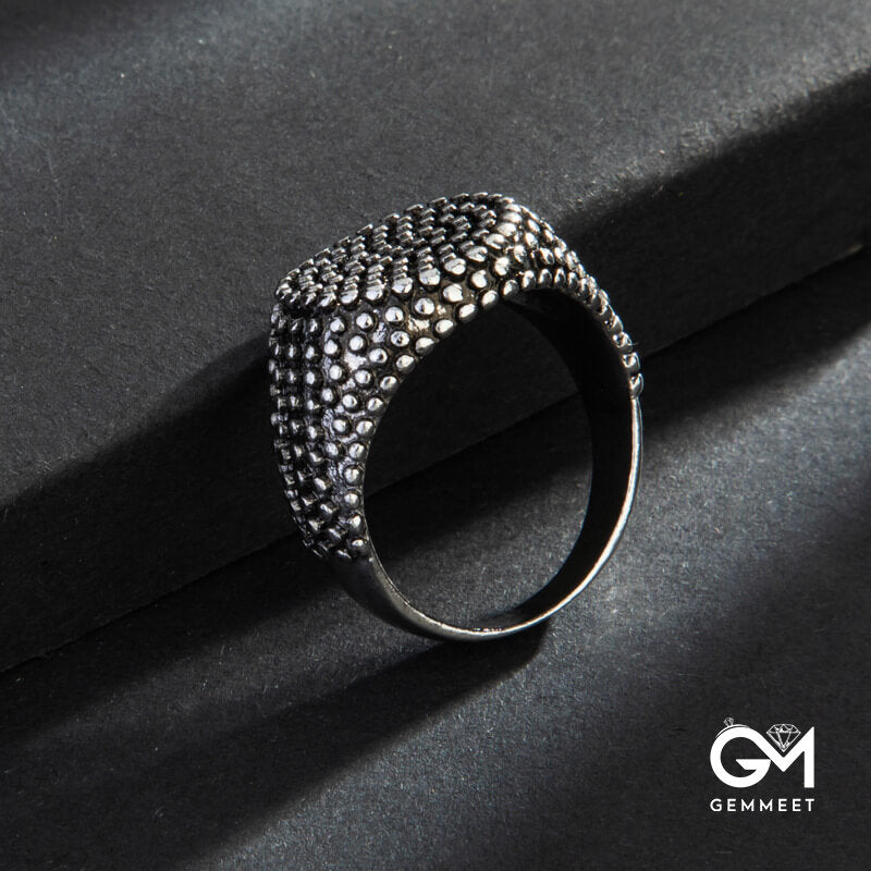 Punk Ring with Round Dots