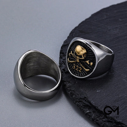 Digital Pirate Skull Stainless Steel Ring