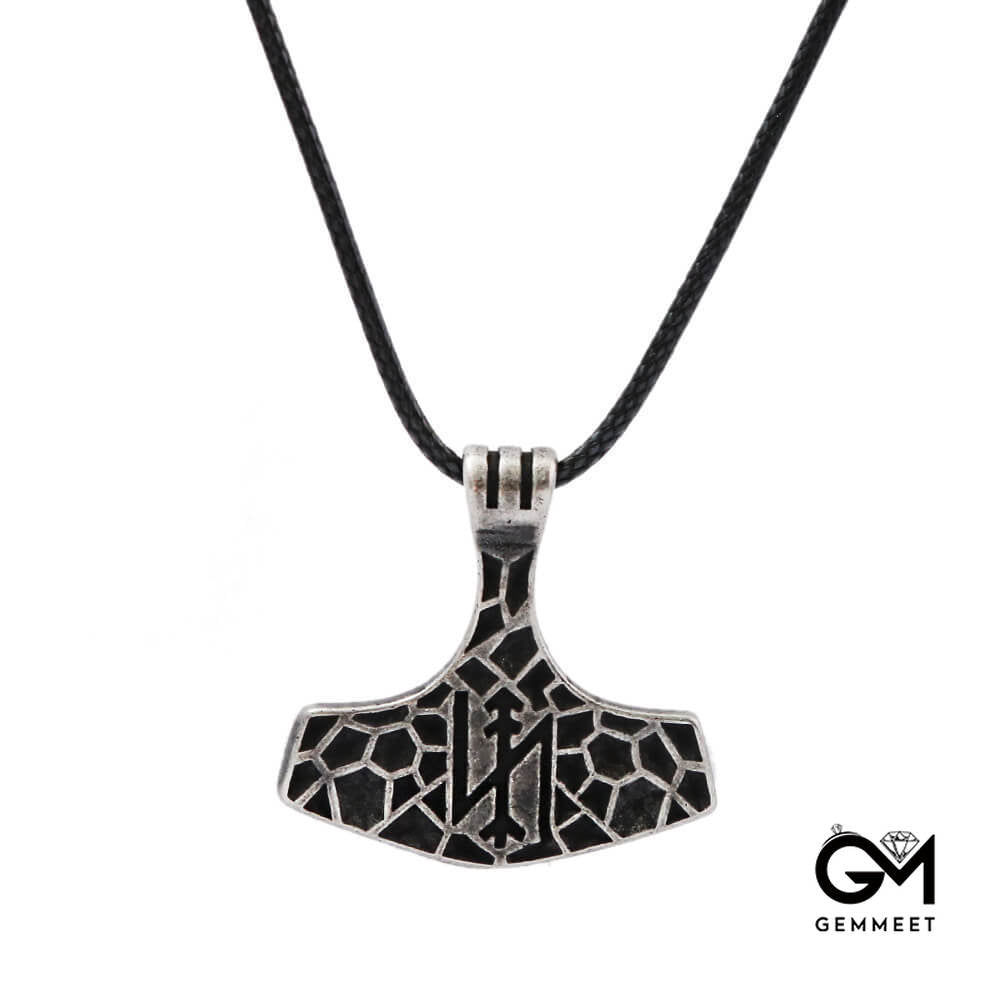 Viking Rune Stainless Steel Pendant Necklace