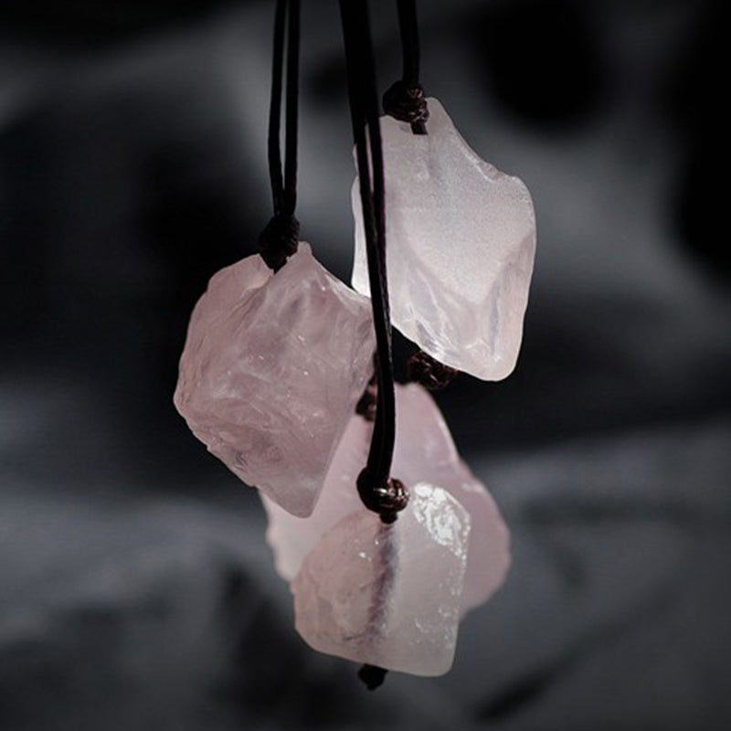 Natural Rose Quartz Gemstone Necklace