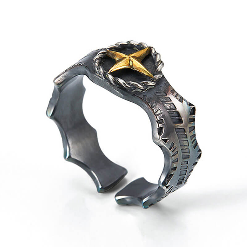 Astral Irregular Texture Adjustable Ring