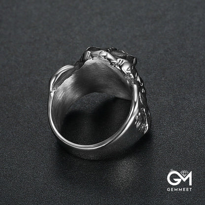 Stainless Steel Ancient Warrior Ring