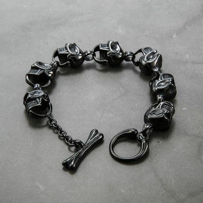 Personalized Skull Titanium Steel Men's Bracelet