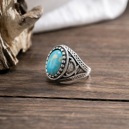 Retro Turquoise Men's Ring