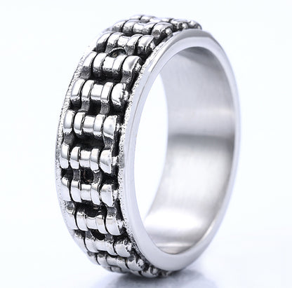 Locomotive Chain Stainless Steel Ring