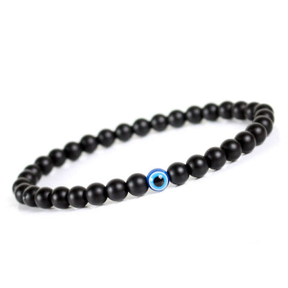 Black Bracelet Fashion Glasses Pupil Bead Bracelet