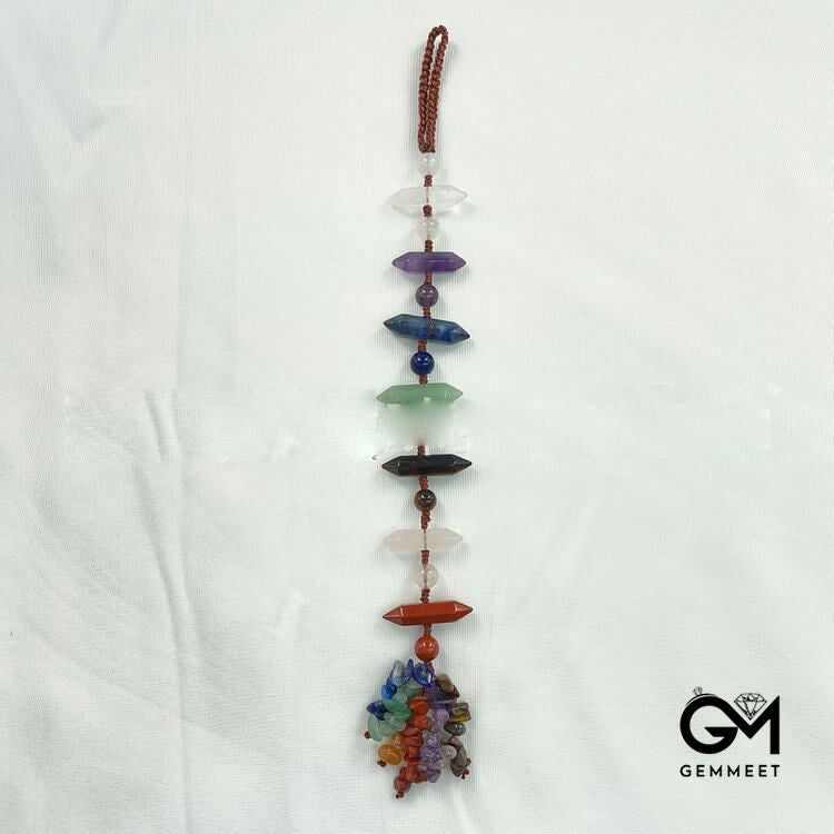 7 Chakra Stones Healing Crystals Hanging Ornament