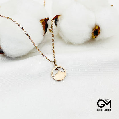 Simple Mountain Mustard Seed Necklace