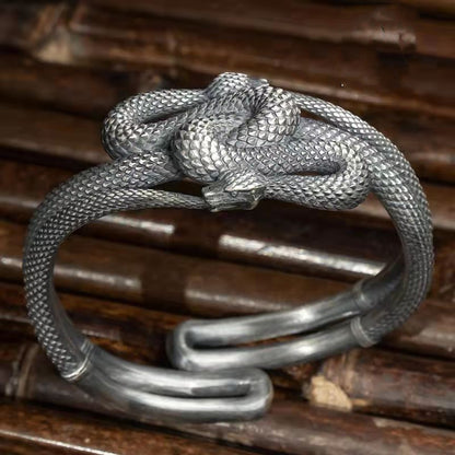 Three-Dimensional Relief Snake Bracelet