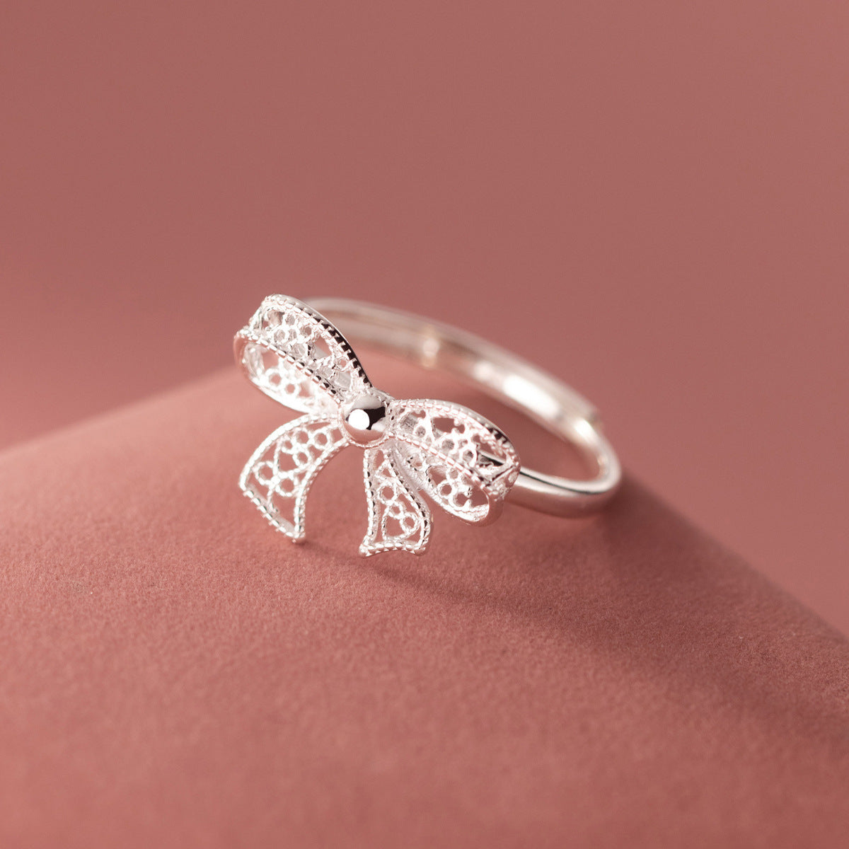 Fashion Hollow Bow Ring