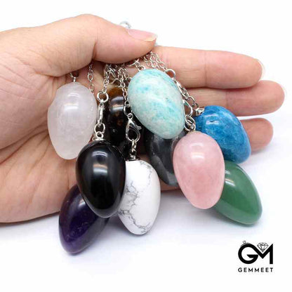 Crystal Egg Stone Spirit Pendulum