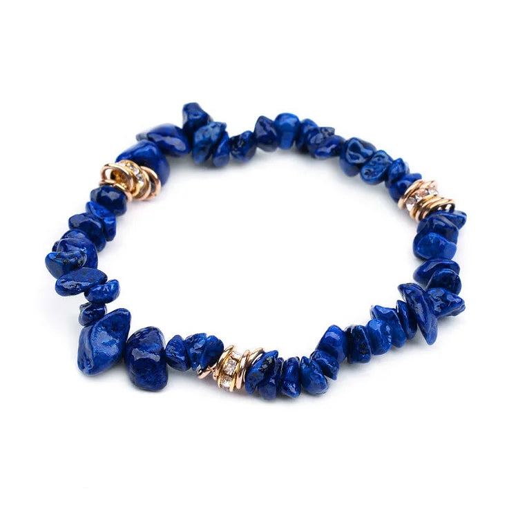 Irregular Stone Crystal Crushed Beads Bracelet