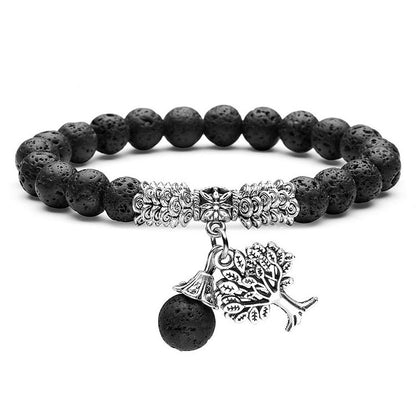 Natural Crystal Tree Of Life Bracelet