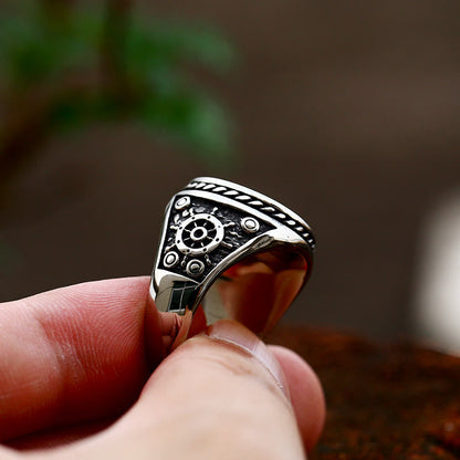 Pirate Skull Signet Ring