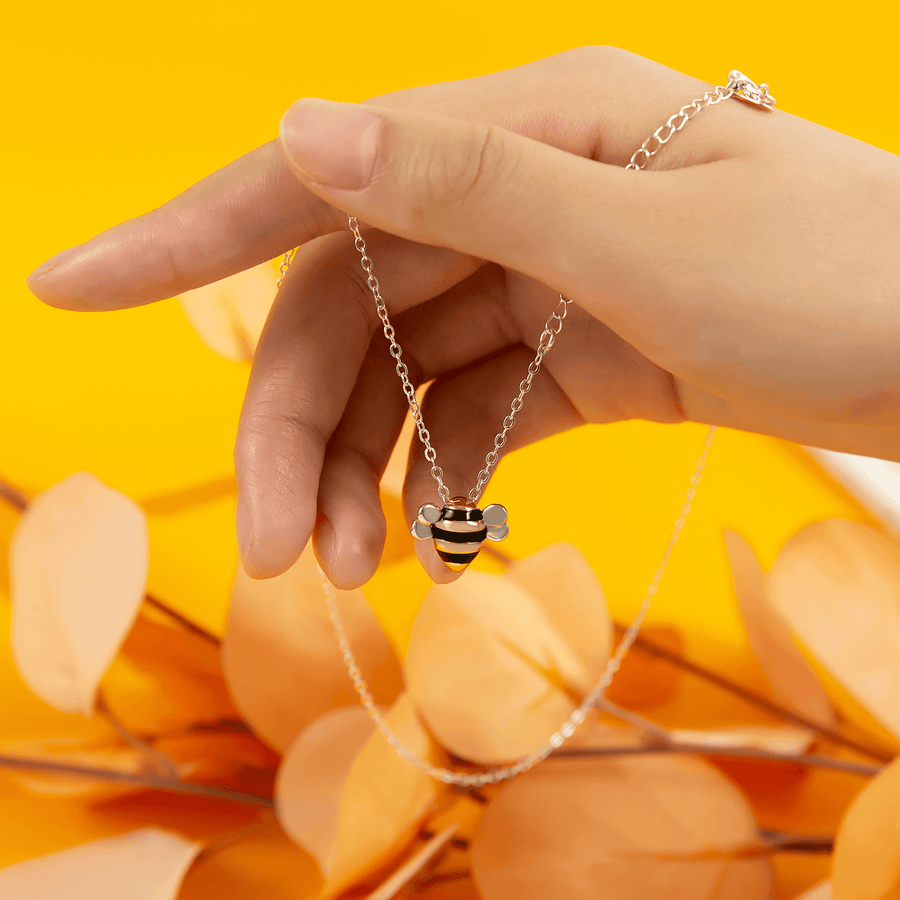 "Your Wings Were Ready" Bee Necklace